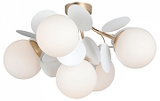 Люстра Vitaluce V3038 V3038-8/5PL цвет плафона/подвески Белый, цвет арматуры Золото