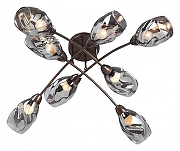 Люстра Vitaluce 4940 V4940-7/8PL цвет плафона/подвески Светло-серый, цвет арматуры Бронза