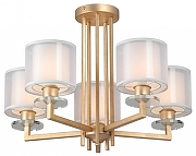 Люстра на штанге Vitaluce V3069 V3069-8/5PL цвет плафона/подвески Белый, цвет арматуры Золото