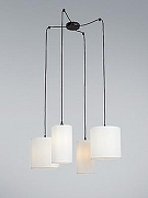 Люстра Vitaluce V3089 V3089-1/4S цвет плафона/подвески Белый, цвет арматуры Черный-3