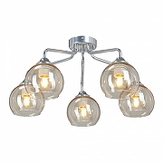 Люстра Vitaluce V3096 V3096-9/5PL цвет плафона/подвески Прозрачный, цвет арматуры Хром-1