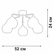 Люстра Vitaluce V3096 V3096-9/5PL цвет плафона/подвески Прозрачный, цвет арматуры Хром-3