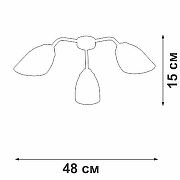 Люстра Vitaluce V31950 V31950/3PL цвет плафона/подвески Белый, цвет арматуры Белый-2
