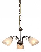 Люстра Vitaluce V3197 V3197/3 цвет плафона/подвески Белый, Прозрачный, цвет арматуры Бронза, Графит-1