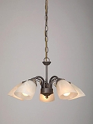 Люстра Vitaluce V3197 V3197/5 цвет плафона/подвески Белый, Прозрачный, цвет арматуры Коричневый-1