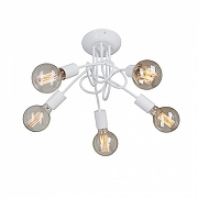 Люстра на штанге Vitaluce V3727 V3727-0/5PL цвет плафона/подвески Светло-серый, цвет арматуры Белый-1