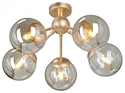 Люстра Vitaluce V3772 V3772-8/5PL цвет плафона/подвески Оранжевый, цвет арматуры Золото