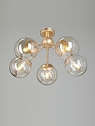 Люстра Vitaluce V3772 V3772-8/5PL цвет плафона/подвески Оранжевый, цвет арматуры Золото-1