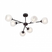 Люстра на штанге Vitaluce V3791 V3791-1/6PL цвет плафона/подвески Белый, цвет арматуры Черный-1