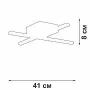 Люстра Vitaluce V3801 V3801-0/2PL цвет плафона/подвески Белый, цвет арматуры Белый-2