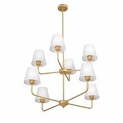 Люстра на штанге Vitaluce V3923 V3923-8/8PL цвет плафона/подвески Белый, цвет арматуры Золото-1