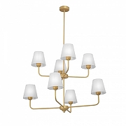 Люстра на штанге Vitaluce V3923 V3923-8/8PL цвет плафона/подвески Белый, цвет арматуры Золото-2