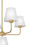 Люстра на штанге Vitaluce V3923 V3923-8/8PL цвет плафона/подвески Белый, цвет арматуры Золото-3