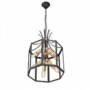 Люстра Vitaluce V3926 V3926-1/8 цвет плафона/подвески Черный, цвет арматуры Золото, Черный-2