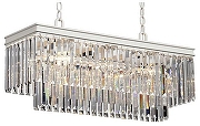 Люстра Vitaluce V5146 V5146-0/10 цвет плафона/подвески Прозрачный, цвет арматуры Бежевый, Белый
