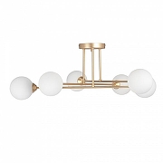 Люстра на штанге Vitaluce V3931 V3931-8/6PL цвет плафона/подвески Белый, цвет арматуры Золото-2