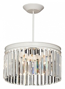 Люстра на штанге Vitaluce V5153 V5153-0/3PL цвет плафона/подвески Прозрачный, цвет арматуры Бежевый, Белый