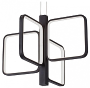 Люстра Vitaluce V3968 V3968-1/4S цвет плафона/подвески Белый, Черный, цвет арматуры Черный