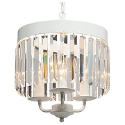 Люстра Vitaluce V5228 V5228-0/3 цвет плафона/подвески Прозрачный, цвет арматуры Бежевый, Белый