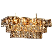 Люстра Vitaluce V5278 V5270-8/23 цвет плафона/подвески Оранжевый, цвет арматуры Черный