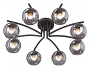 Люстра Vitaluce V4285 V4285-1/8PL цвет плафона/подвески Черный, цвет арматуры Черный