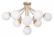 Люстра Vitaluce V42870 V42870-8/10PL цвет плафона/подвески Белый, цвет арматуры Золото