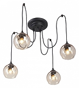 Люстра Vitaluce V42890 V42890-13/4PL цвет плафона/подвески Бежевый, цвет арматуры Черный-1