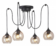 Люстра Vitaluce V42890 V42890-13/4PL цвет плафона/подвески Бежевый, цвет арматуры Черный-2