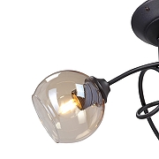 Люстра на штанге Vitaluce V43090 V43090-13/3PL цвет плафона/подвески Коньячный, цвет арматуры Черный-3