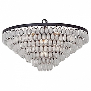 Люстра Vitaluce V5290 V5290-1/6+3+1 цвет плафона/подвески Серый, цвет арматуры Черный