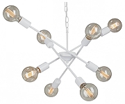 Люстра Vitaluce V4750 V4750-0/8 цвет плафона/подвески Светло-серый, цвет арматуры Белый