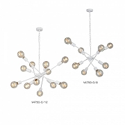 Люстра Vitaluce V4750 V4750-0/8 цвет плафона/подвески Светло-серый, цвет арматуры Белый-4