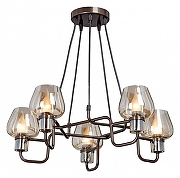 Люстра Vitaluce Шарики V4833-7/5S цвет плафона/подвески Бежевый, цвет арматуры Бронза-1