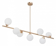 Люстра на штанге Vitaluce V48410 V48410-8/7PL цвет плафона/подвески Белый, цвет арматуры Золото