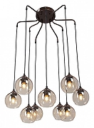 Люстра Vitaluce V48900 V48900-73/9PL цвет плафона/подвески Бежевый, цвет арматуры Бронза-1