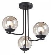 Люстра на штанге Vitaluce V4942 V4942-1/3PL цвет плафона/подвески Серый, цвет арматуры Черный