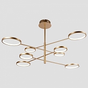 Люстра на штанге Moderli Run V5070-CL цвет плафона/подвески Белый, Золото, цвет арматуры Золото-1