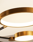 Люстра на штанге Moderli Arista V5080-CL цвет плафона/подвески Белый, Золото, цвет арматуры Золото, Черный-4