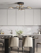 Люстра на штанге Moderli Arista V5080-CL цвет плафона/подвески Белый, Золото, цвет арматуры Золото, Черный-7