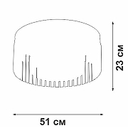 Люстра Vitaluce V5180 V5180-1/8PL цвет плафона/подвески Светло-серый, цвет арматуры Черный-4
