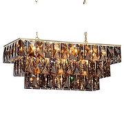 Люстра Vitaluce V5276 V5268-8/23 цвет плафона/подвески Серый, цвет арматуры Золото