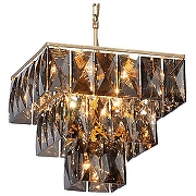 Люстра Vitaluce V5276 V5272-8/8+1 цвет плафона/подвески Серый, цвет арматуры Золото