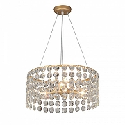 Люстра Vitaluce V5329 V5329-8/3S цвет плафона/подвески Прозрачный, цвет арматуры Золото-1