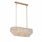 Люстра Vitaluce V5353 V5353-8/19 цвет плафона/подвески Прозрачный, цвет арматуры Золото-1