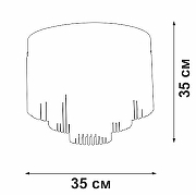 Люстра Vitaluce V53570 V53570-8/7PL цвет плафона/подвески Прозрачный, цвет арматуры Золото-2