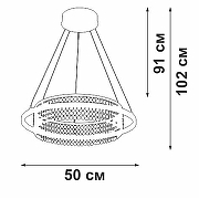 Люстра Vitaluce V54000 V54000-0/1S цвет плафона/подвески Белый, Прозрачный, цвет арматуры Белый-4