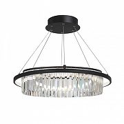 Люстра Vitaluce V5401 V5401-1/1S цвет плафона/подвески Белый, Прозрачный, Черный, цвет арматуры Черный-3