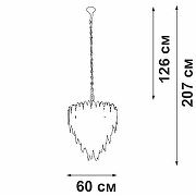Люстра Vitaluce V5811 V5811-8/10 цвет плафона/подвески Золото, цвет арматуры Золото-3