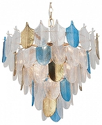 Люстра Vitaluce V58120 V58120-8/17 цвет плафона/подвески Красный, Синий, Зеленый, цвет арматуры Золото