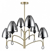 Люстра на штанге Vele Luce Oro VL5654P26 цвет плафона/подвески Светло-серый, цвет арматуры Черный, Бежевый